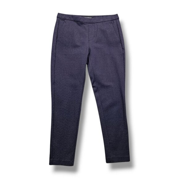Liverpool Tyler Knit Trouser Womens 2 Blue Printed Straight Leg Pants - Picture 1 of 9